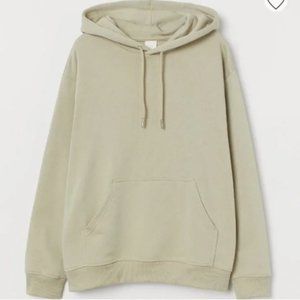 H&M Light- grey-green Hoodie- Size M